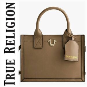 True Religion Horseshoe Logo Modern Edge Medium Tote Bag